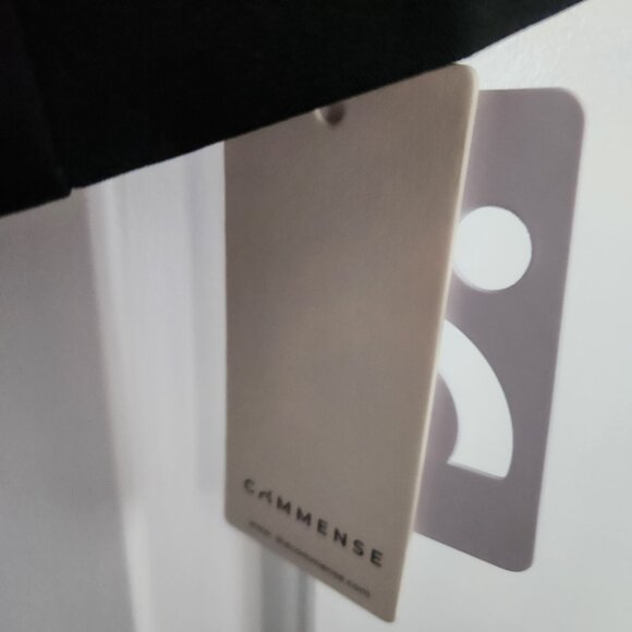 *NWT Commense V-Neck Buttoned Vest Button top Women MEDIUM (Size 6) BLACK - Picture 7 of 10